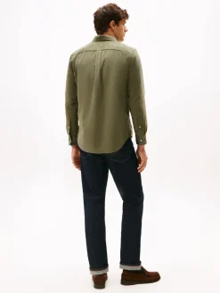 Tommy Hilfiger SOLID CORDUROY RF SHIRT Battle green