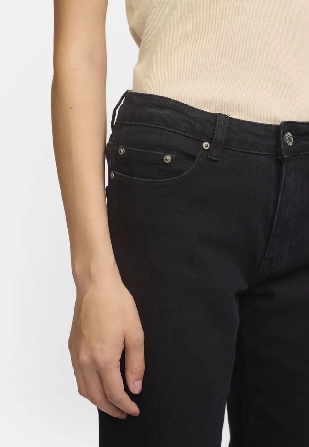 Soft Rebels SRWilla Midwaist Wide Jeans Black