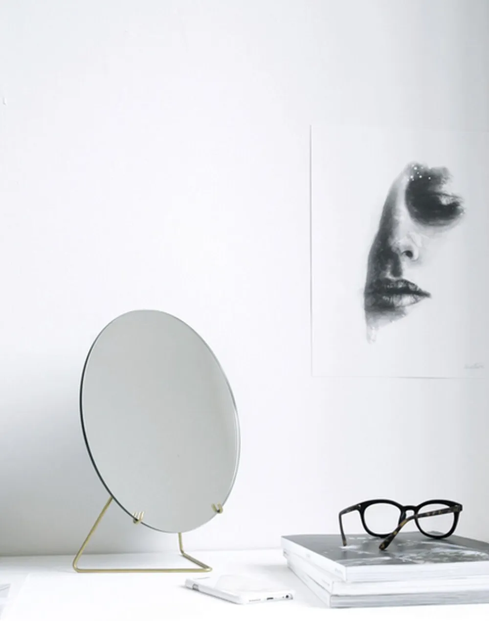 Moebe Standing Mirror spejl 20 cm. New