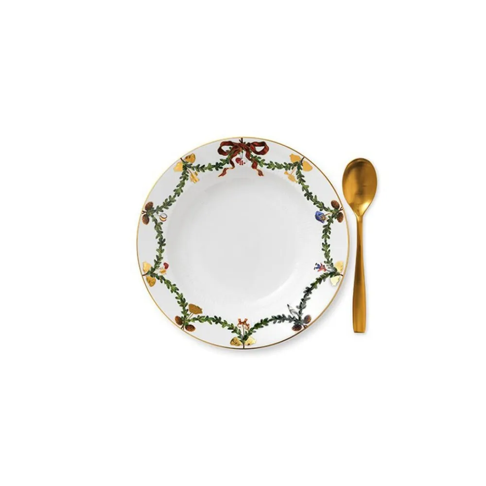Royal Copenhagen Star Fluted Plate Deep 24,5cm Best