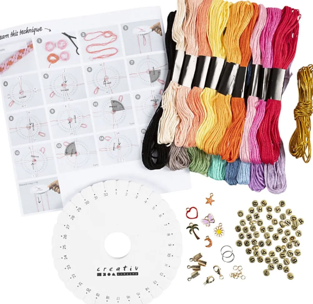 Start DIY Kit Kumihimo, Venskabsarmbånd>Creativ Company Best