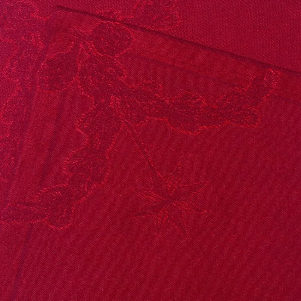 Royal Copenhagen Stjerne Riflet serviet rød 2pk