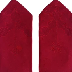 Royal Copenhagen Stjerne Riflet serviet rød 2pk