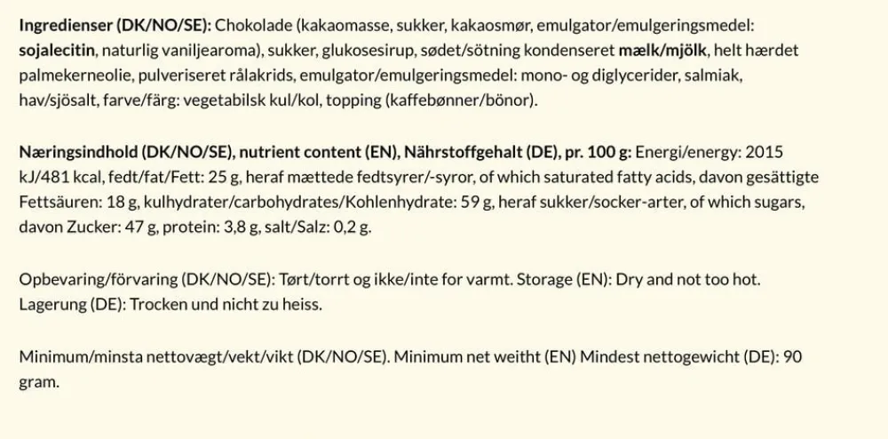 Bagsværd Lakrids Stænger Guld 2 stk. , 80 gr. Outlet