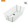 Børn Stokke FlexiBath XL Transperent Green