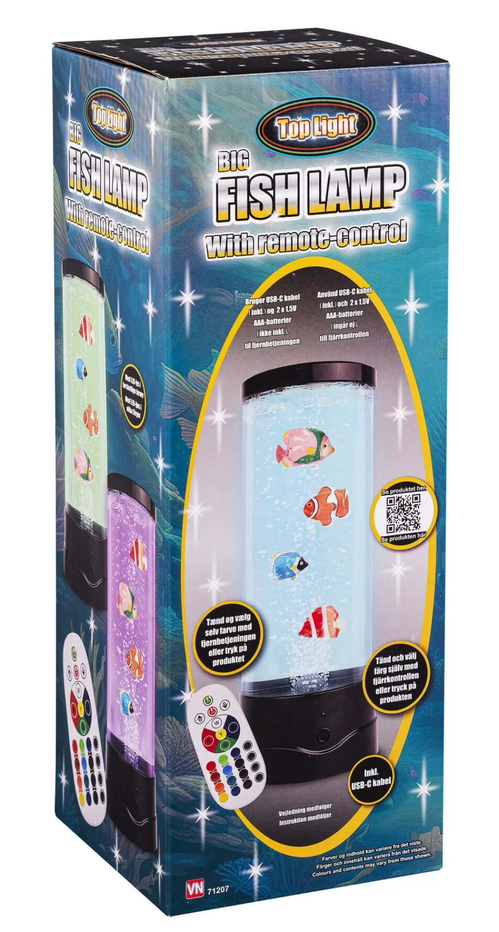 STOR LAMPEmFISK 30cmHØJ>Lamper og disco lys Sale