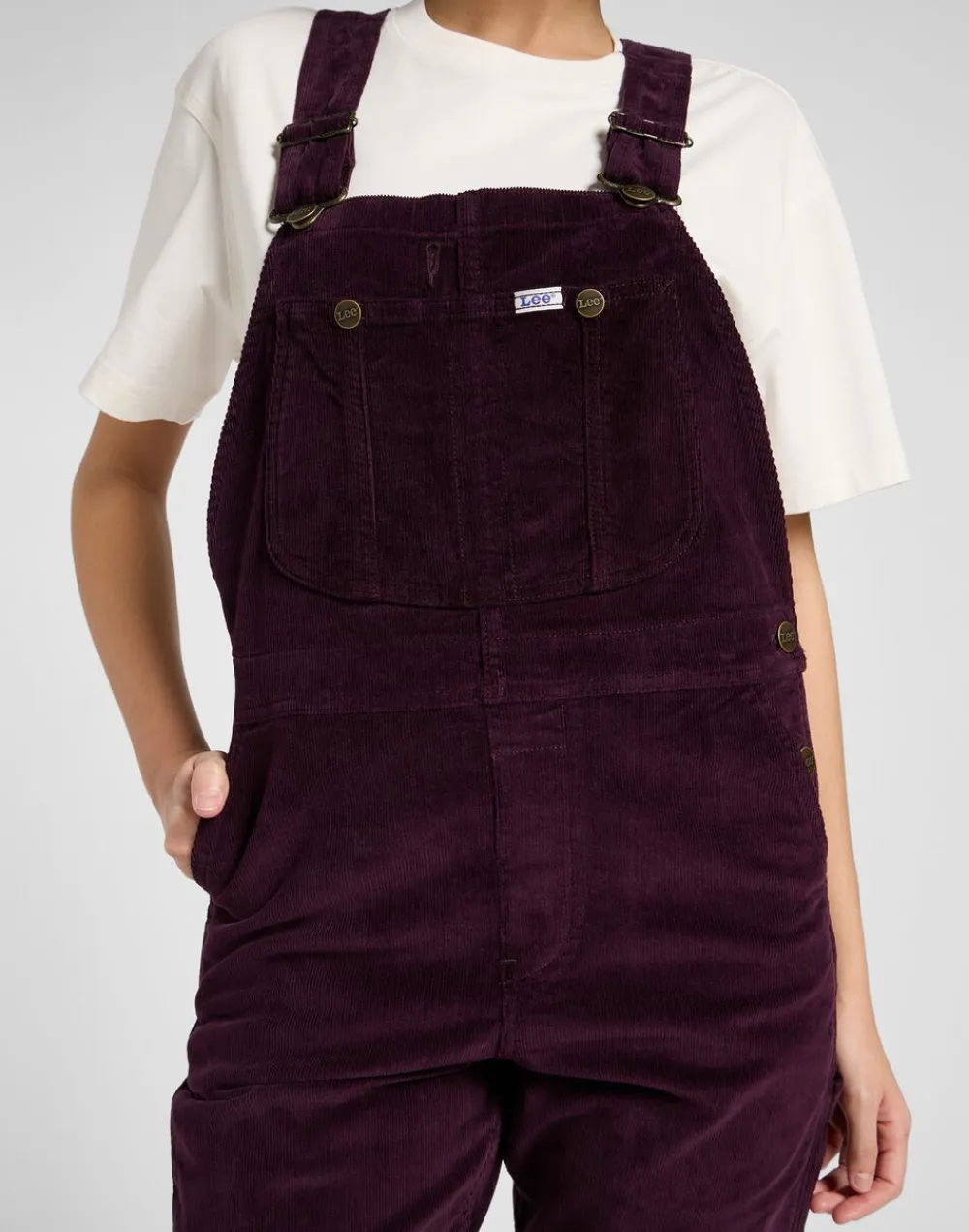 Lee STRAIGHT_BIB DEEP_WINE Red maple Clearance