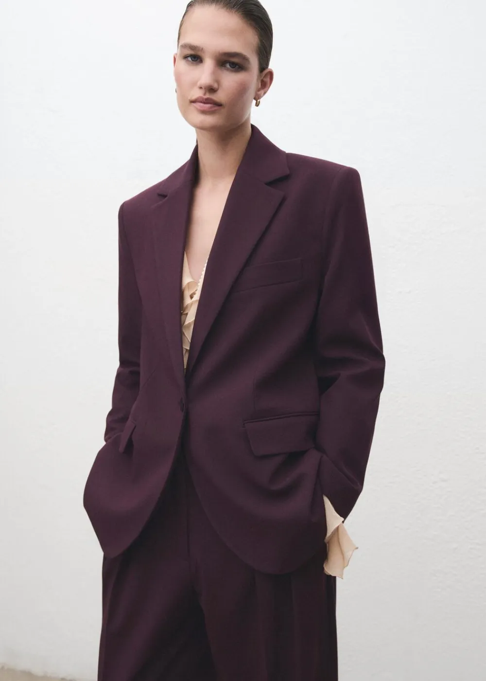 Straight-fit suit jacket>MANGO Hot