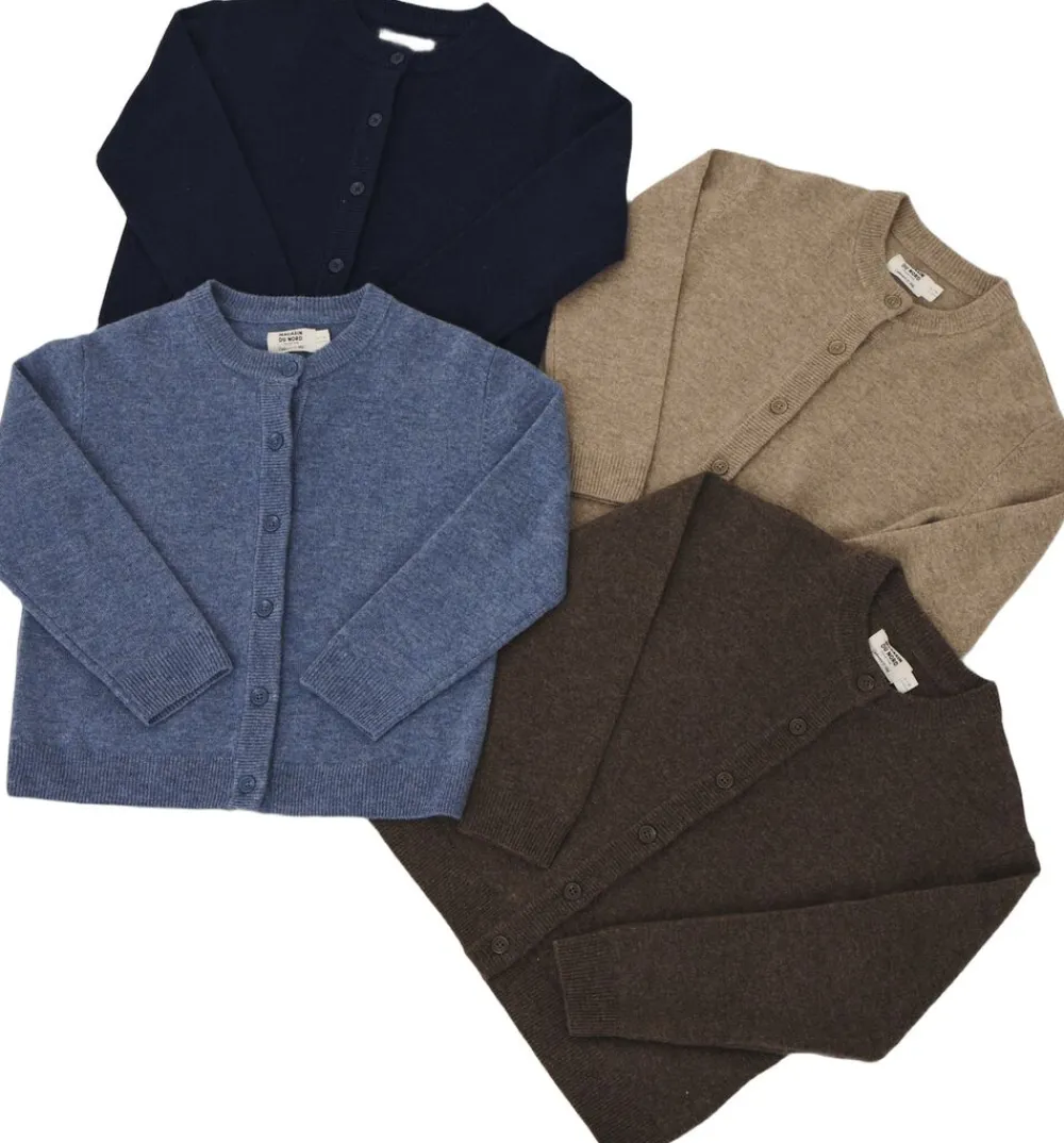 Magasin du Nord Collection Strikka RWS wool & cashmere cardigan Dark brown melange Clearance