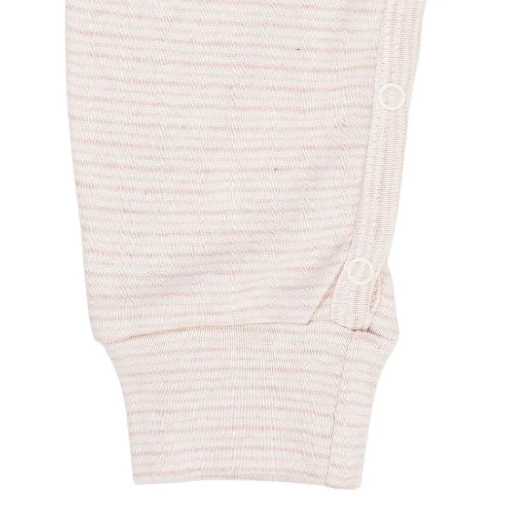 Copenhagen Colors STRIPED LONG SLEEVED ROMPER W. LAPNECK Pink stripe Discount