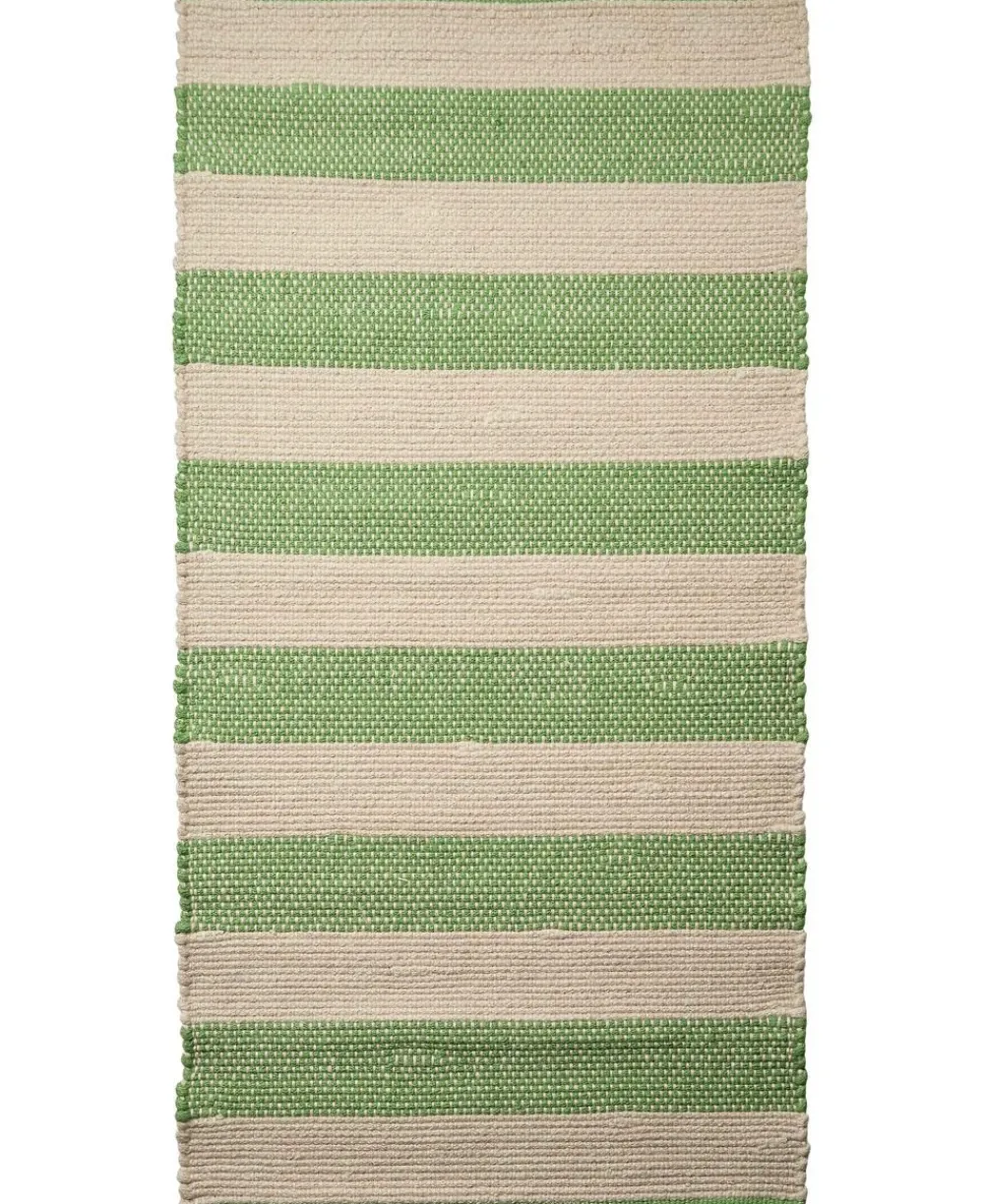 stripe/natur-grøn, tæppe>Magasin du Nord Collection Discount