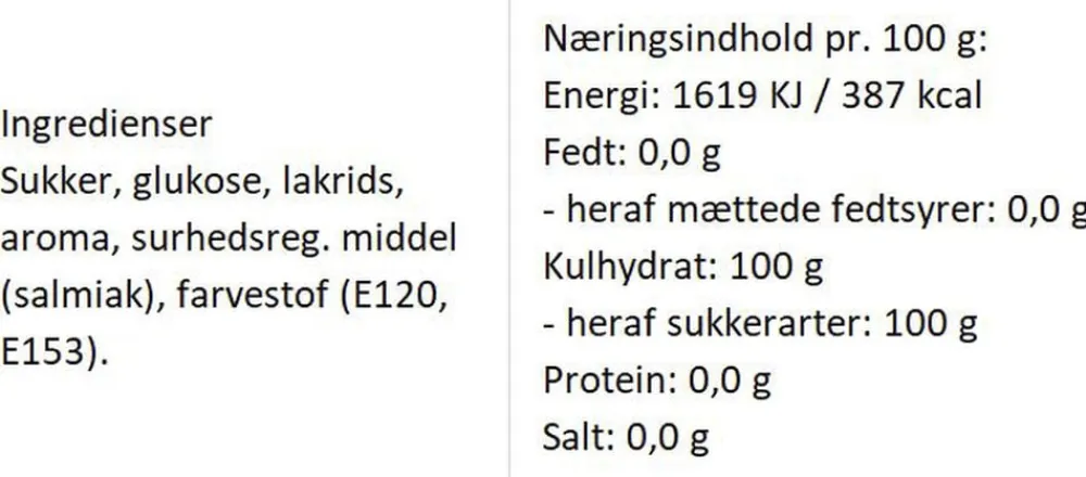 Almuegaarden Stærke Vikinge bolcher med smag af pebret salmiak-lakrids