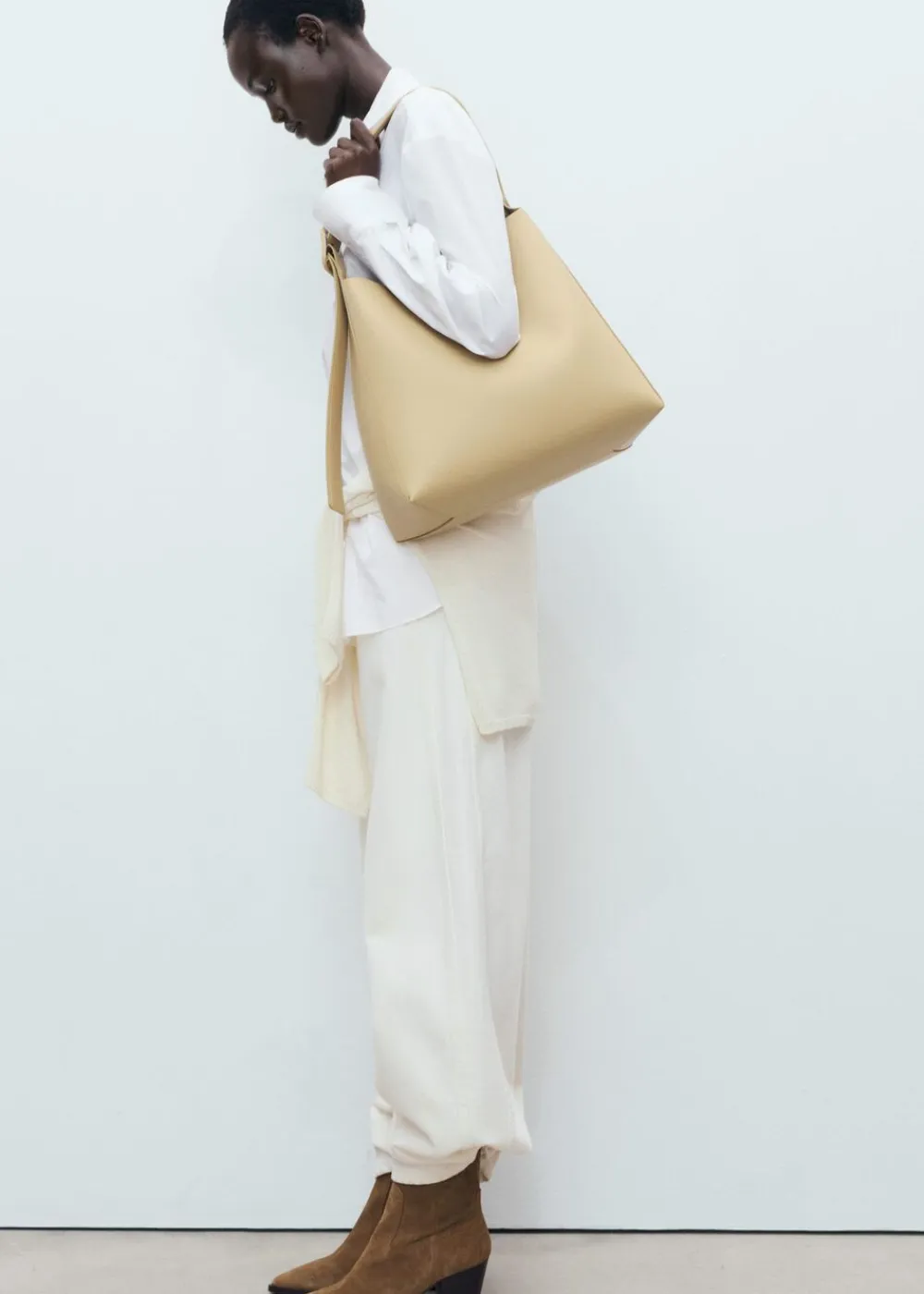 Dame MANGO Suede block-heel boots