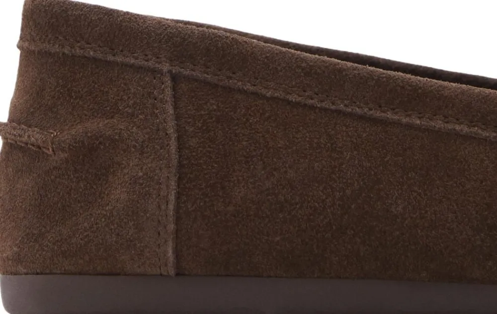 MANGO Suede penny loafers Dark brown Outlet