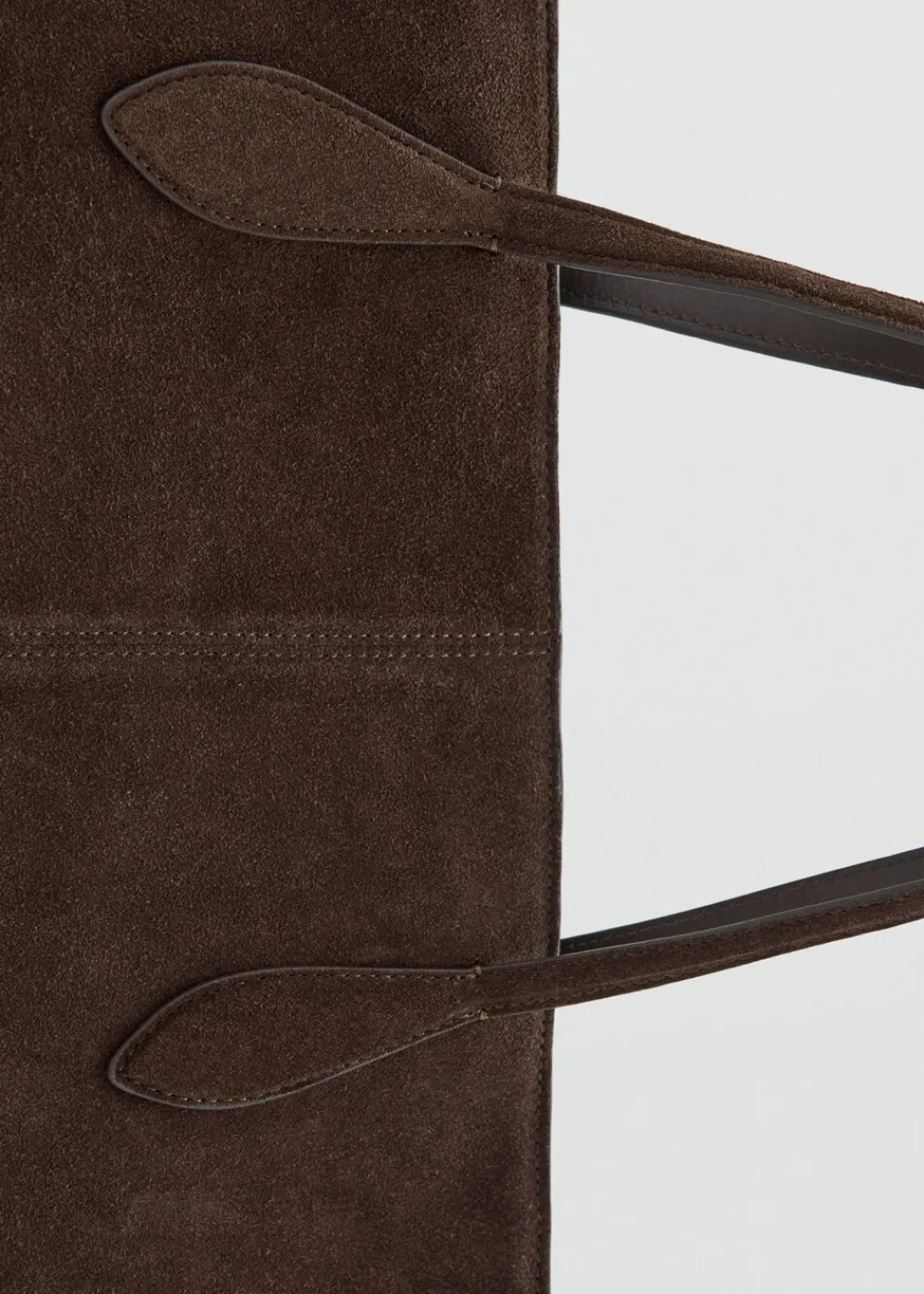 Dame MANGO Suede shopper bag