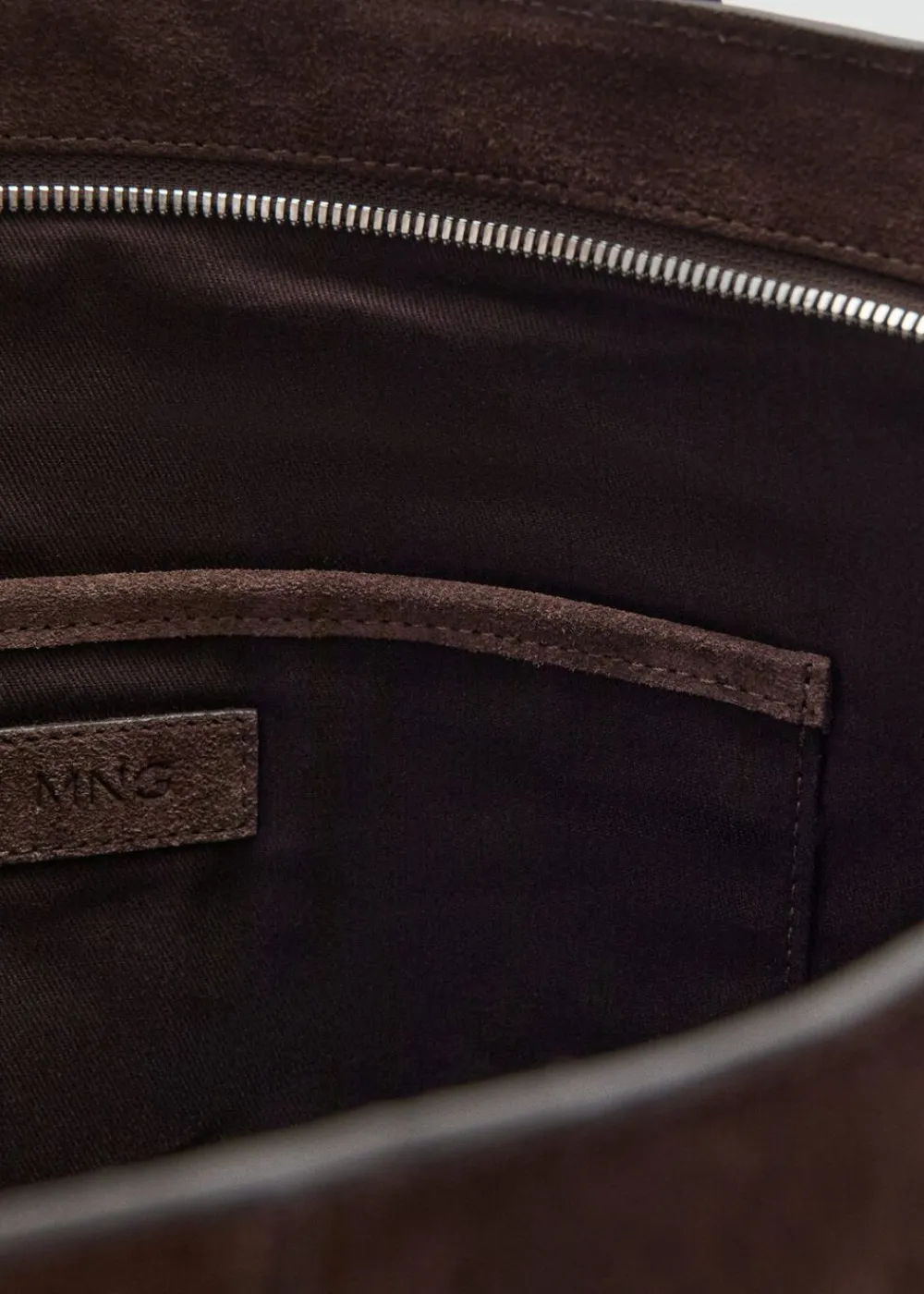 Dame MANGO Suede shopper bag