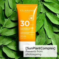 Clarins Sun Face Wrinkle Control Cream Spf30 50 ml.