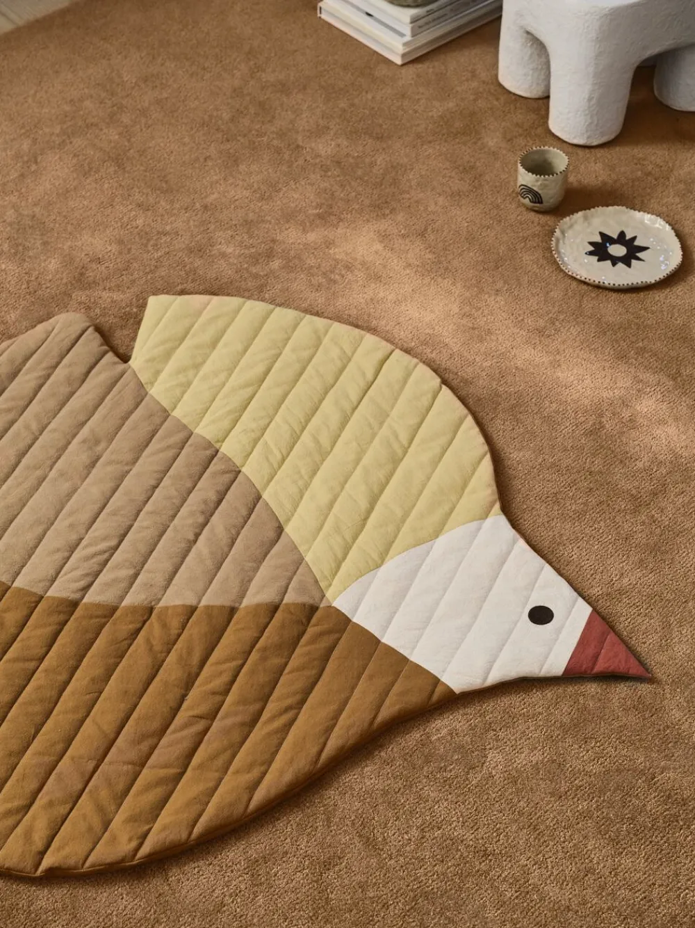 Børn Ferm Living Swif Quilted Mat - Multi