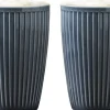 Pillivuyt Termokrus Plissé 25 cl 8 x 12 cm 2 stk. Midnight Blue
