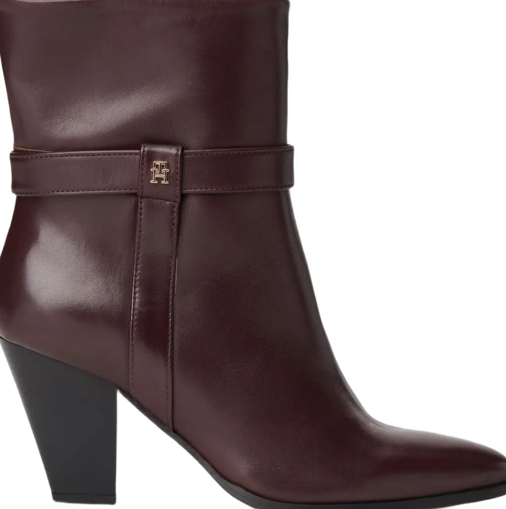 Tommy Hilfiger TH T-STRAP LEATHER POINTY BOOTIE Brookwood Online