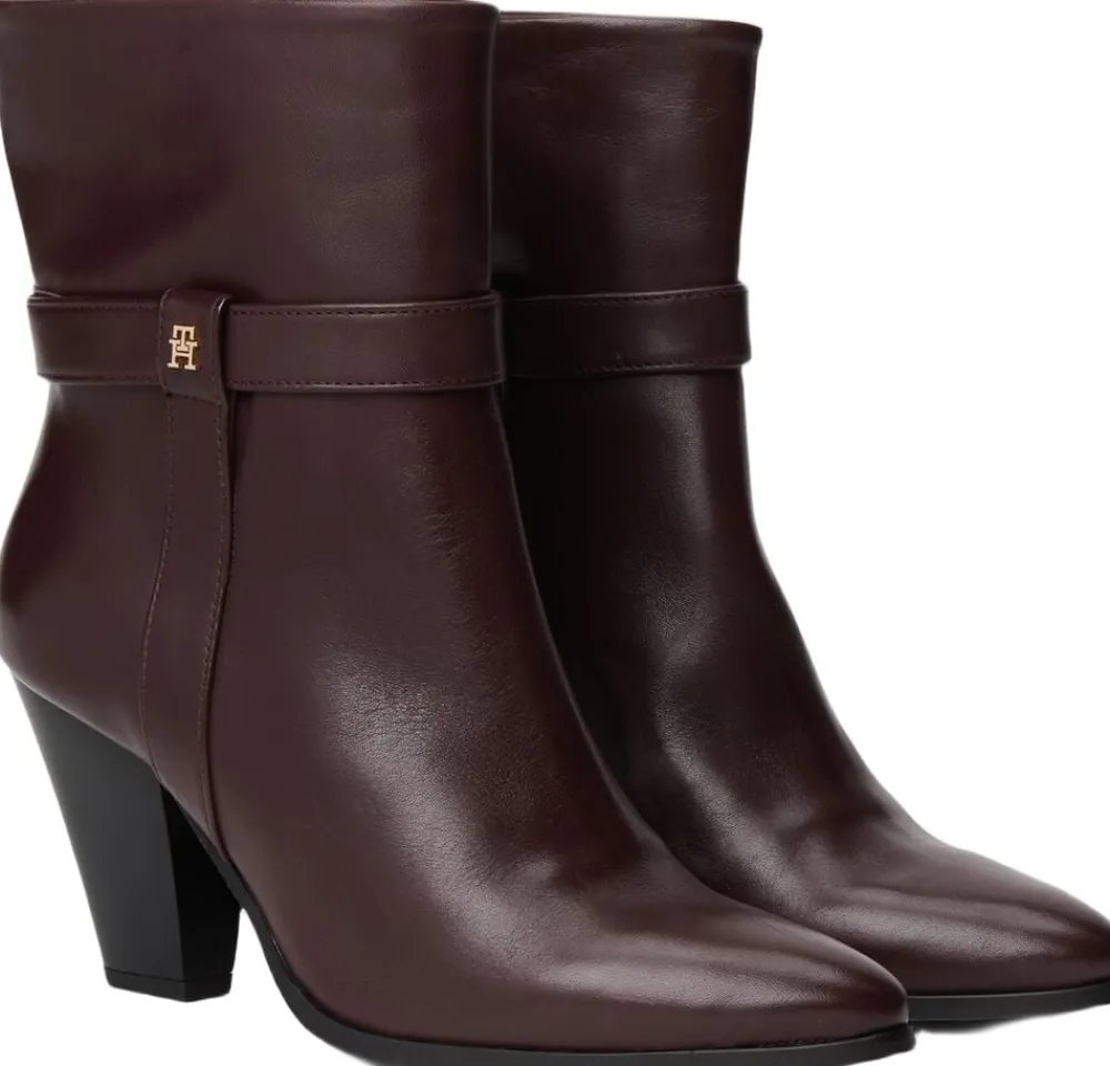 Tommy Hilfiger TH T-STRAP LEATHER POINTY BOOTIE Brookwood Online