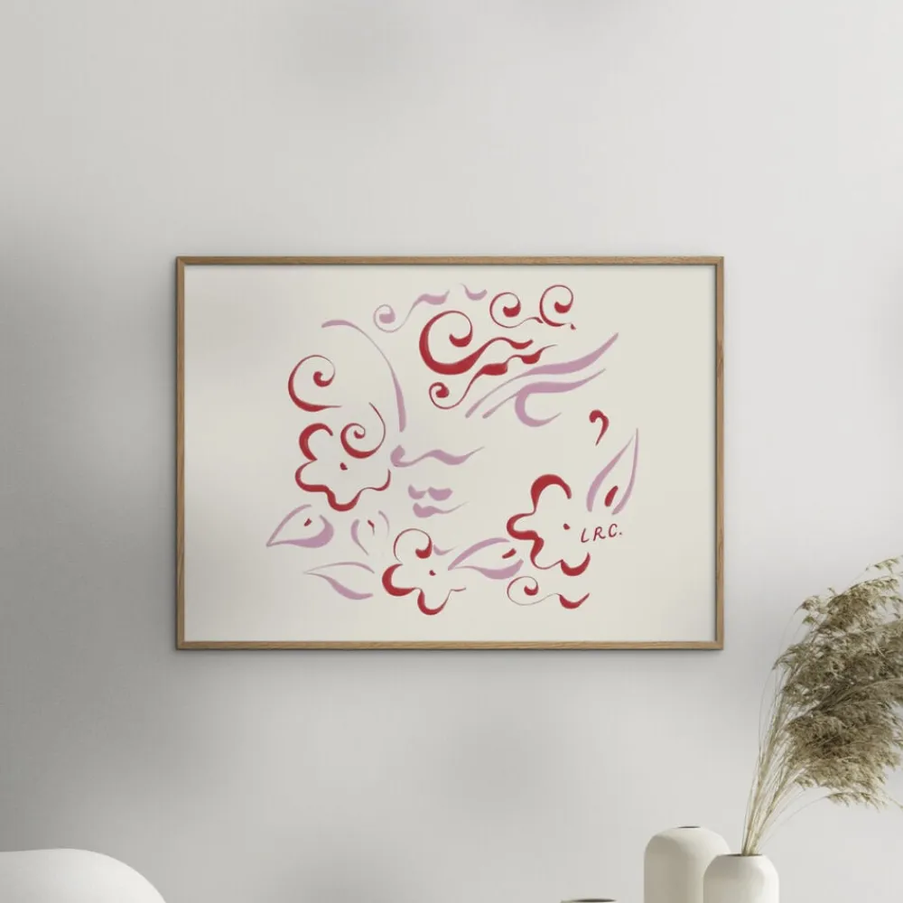 The Poster Club x Lucrecia Rey Caro - Dreaming Moon>Poster & Frame