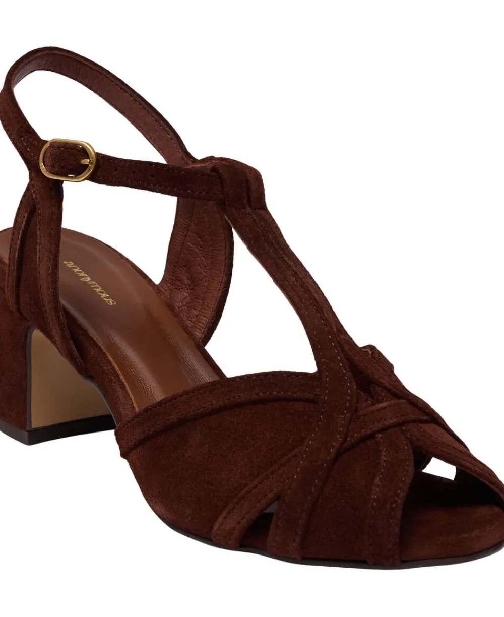 Anonymous Copenhagen Therese 55 Calf suede Chocolate Best