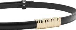 MANGO Thin belt with metal detail Black New