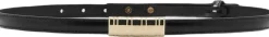 MANGO Thin belt with metal detail Black New