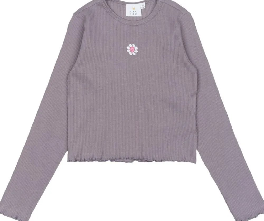 The New TNPerrin Short L_S Rib Tee Gray ridge Online