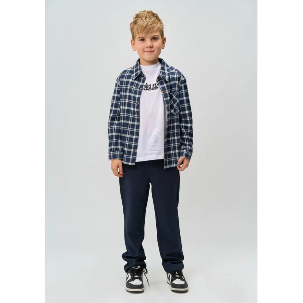 Børn The New TNRonan OS L_S Flannel Shirt