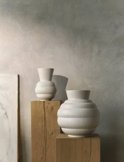 Knabstrup Keramik Tortus Archie vase No1 white