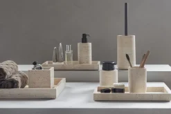 TRAVERTINE toothbrush holder><noscript><img width=