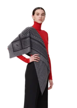 Lala Berlin Triangle Trinity Classic M - 100% cashmere Lubecca dark grey melange Best