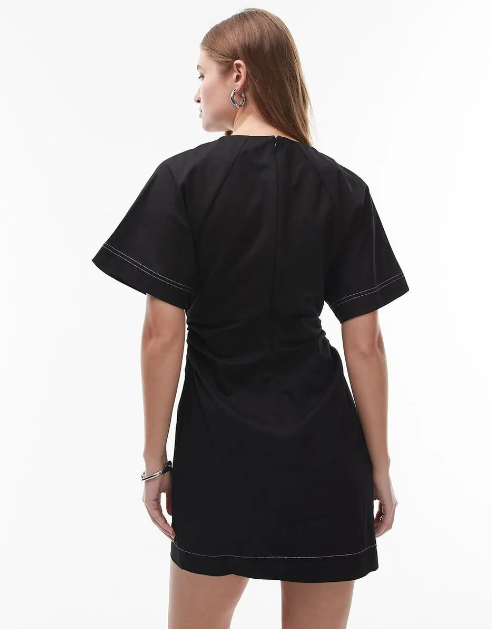 Topshop TSHEIDI SS MINI DRESS Black