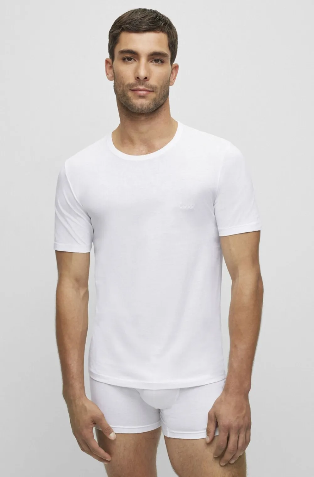 BOSS TShirt RN 3P Classic Hvid Hot