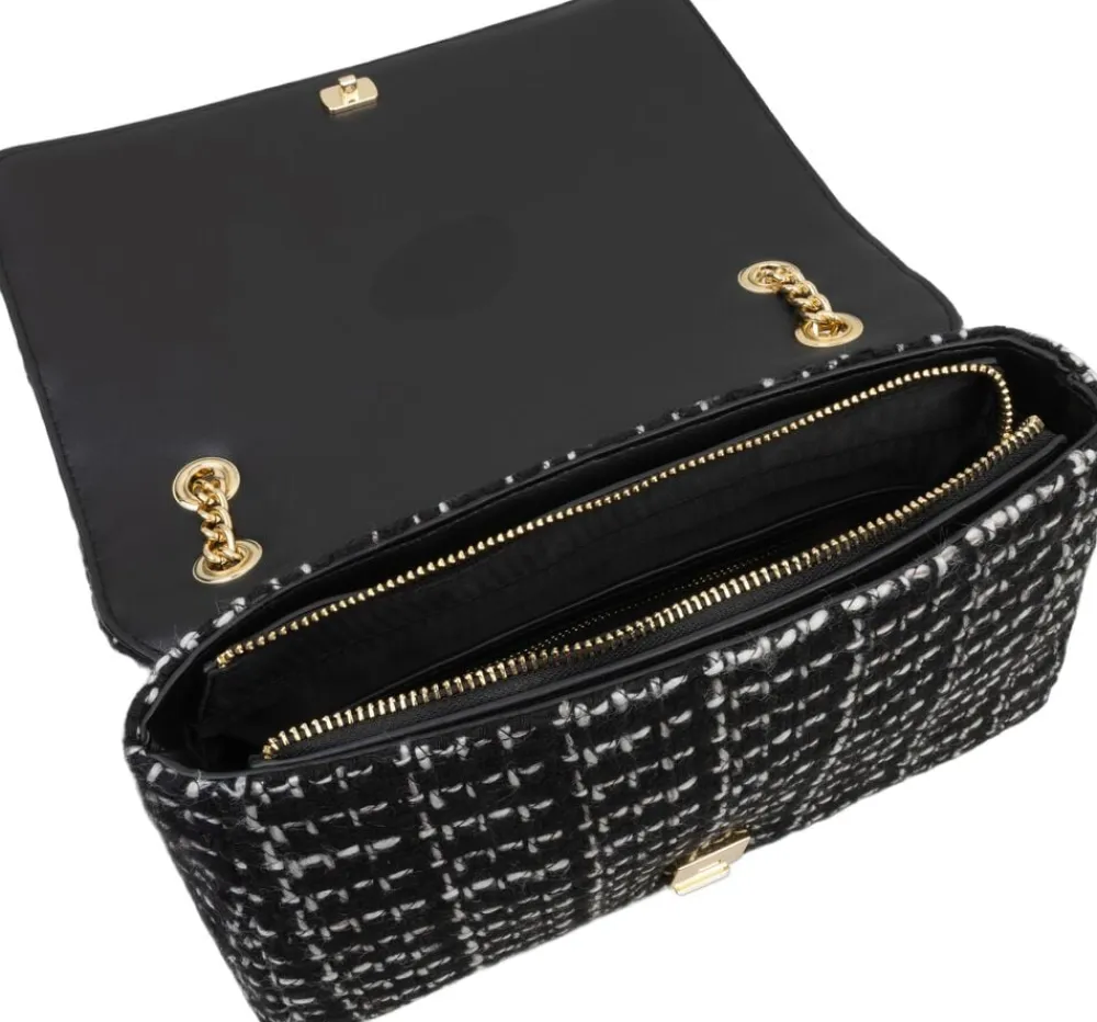 Valentino Bags Tweed skuldertaske Nero/multicolor New