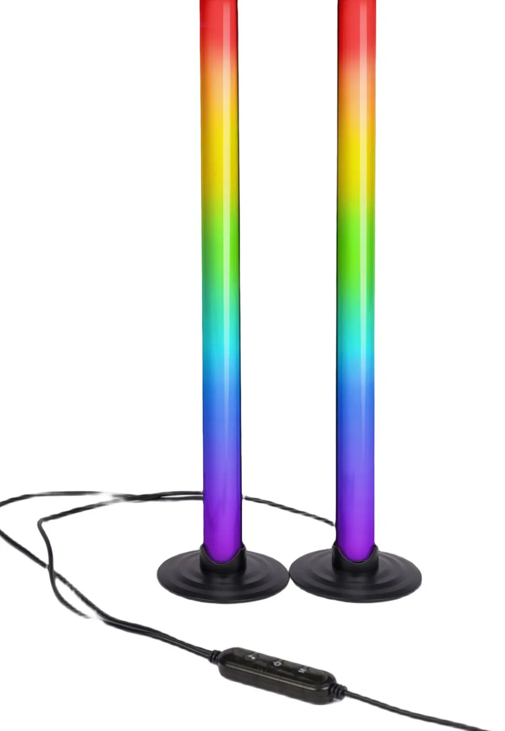 TWIN RGB NEON STICKS 40cm>Lamper og disco lys Outlet