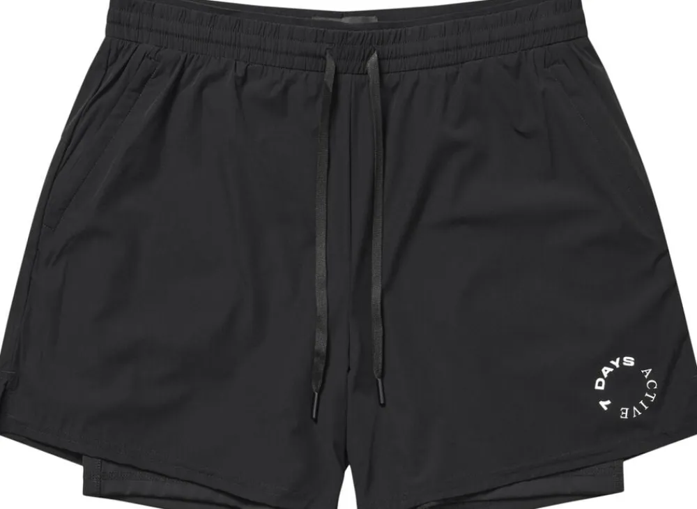 7 Days Active Two-in-One Shorts 001 black Online