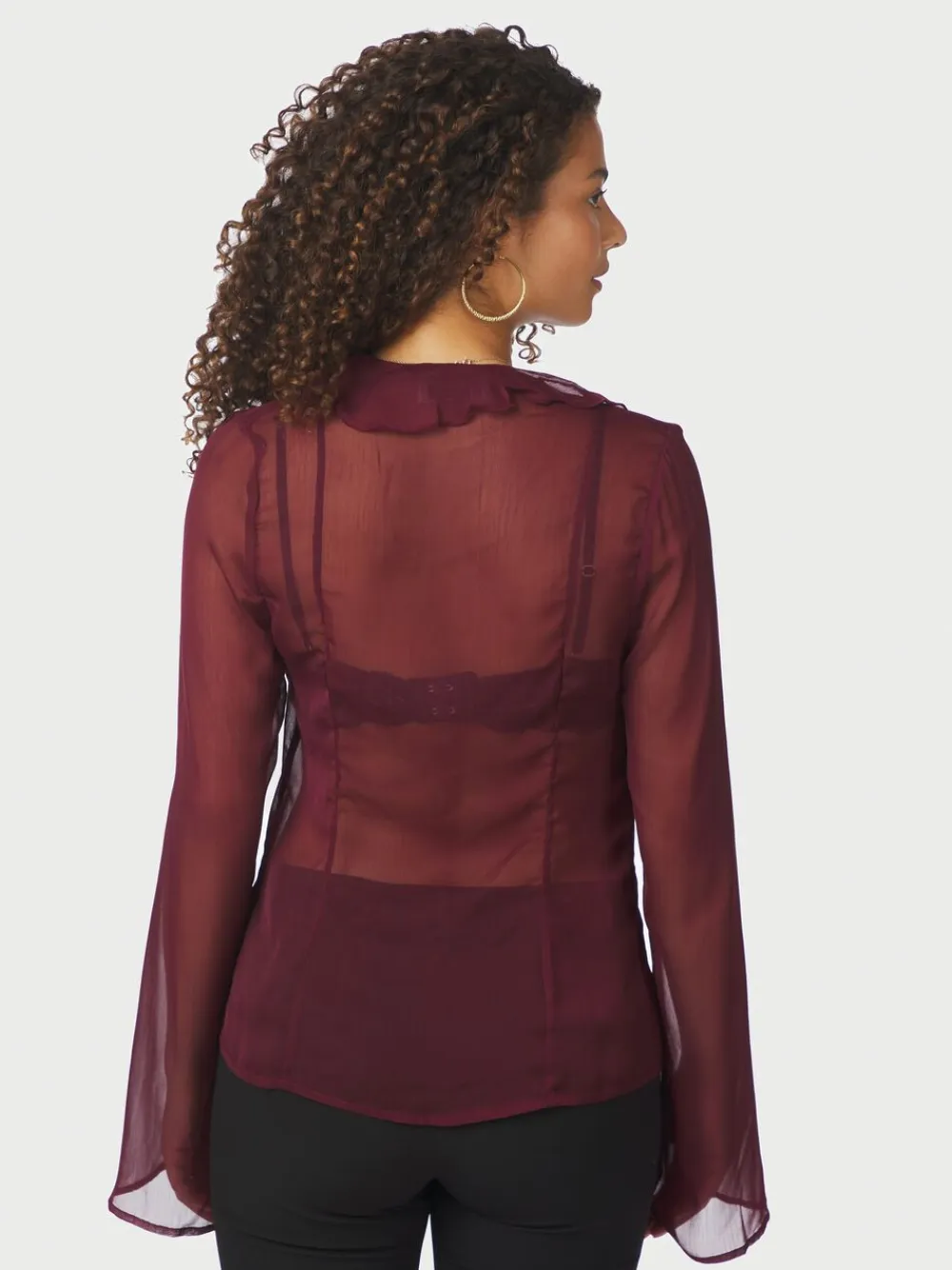 Dame Neo Noir Valappa Chiffon Blouse