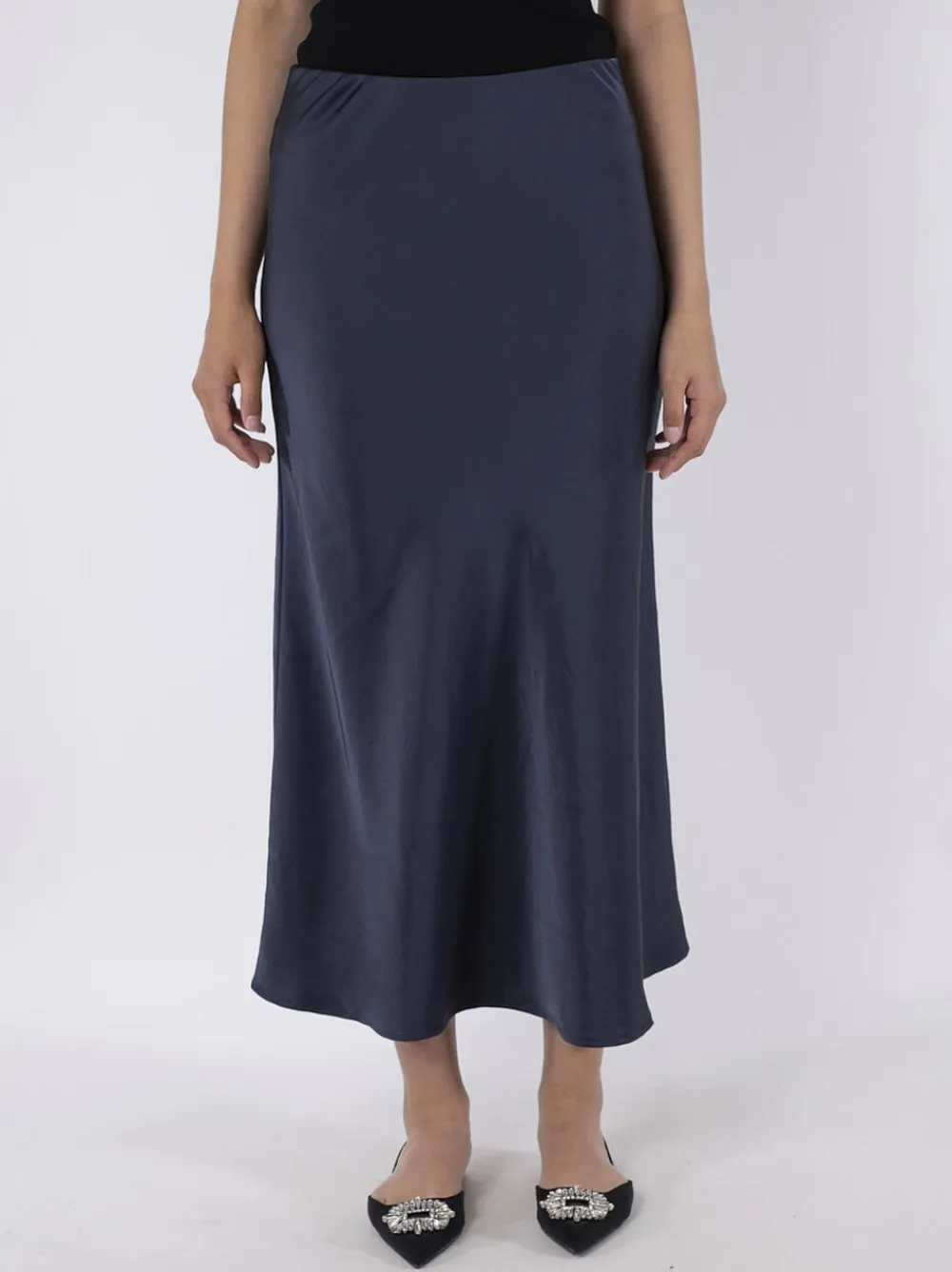 Dame Neo Noir Vicky Heavy Sateen Skirt