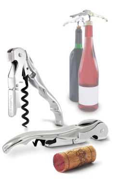 PULLTEX Vinåbner Pulltaps Classic silver m hylster