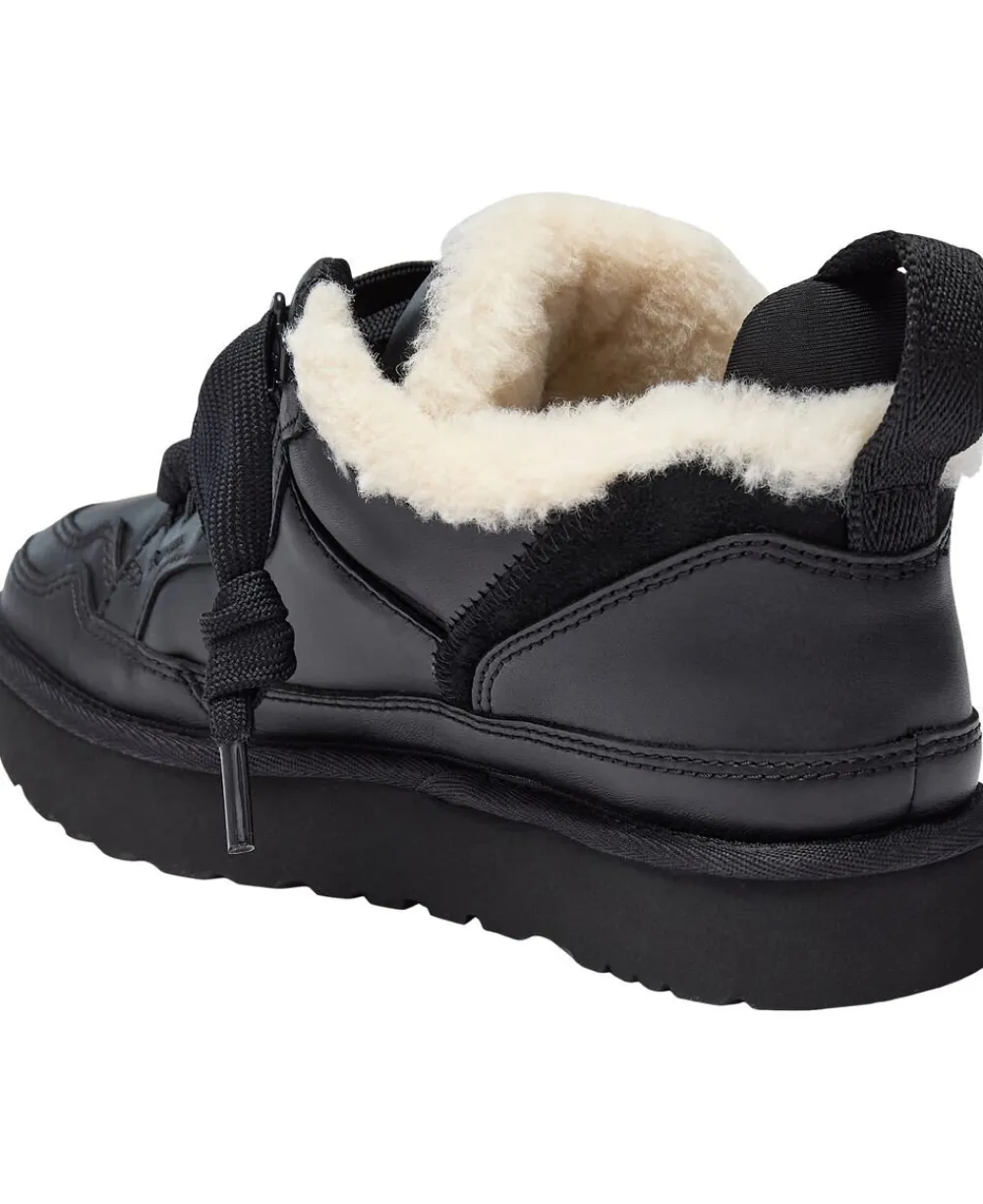 UGG W Lowmel LTHR Black Hot