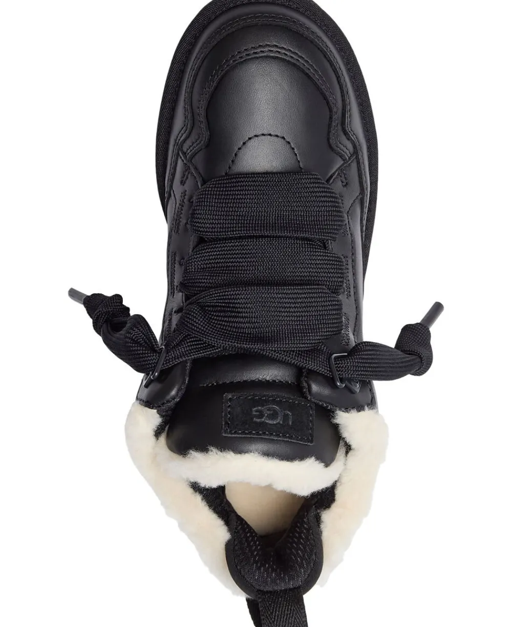 UGG W Lowmel LTHR Black Hot