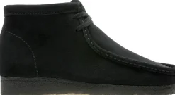 Clarks Originals Wallabee Boot Black Sde, G, 7