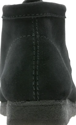 Clarks Originals Wallabee Boot Black Sde, G, 7