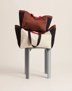 Weekend Bag (Organic)-Medium-Cream multi>Hay New