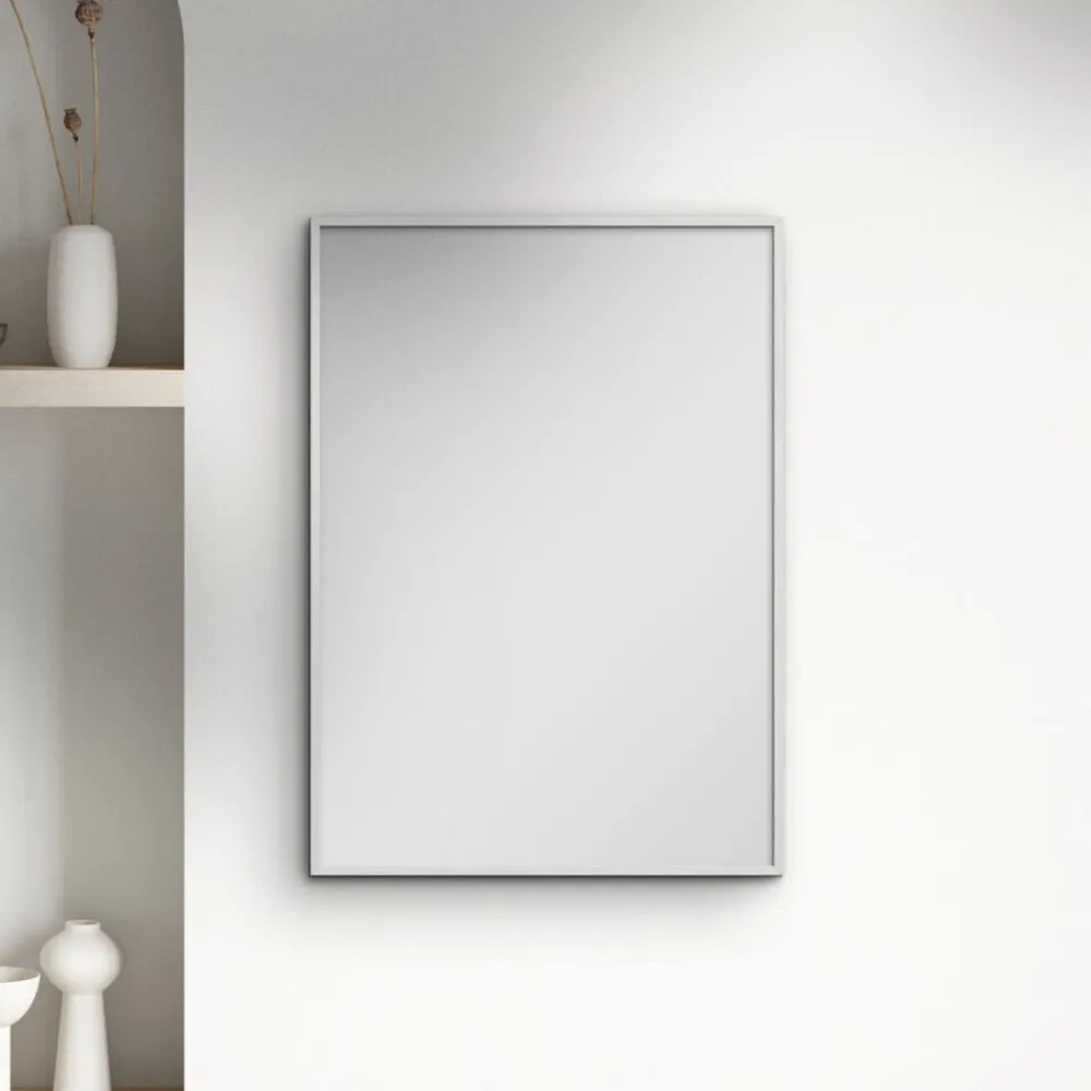 White Wood Mirror>Poster & Frame Hot