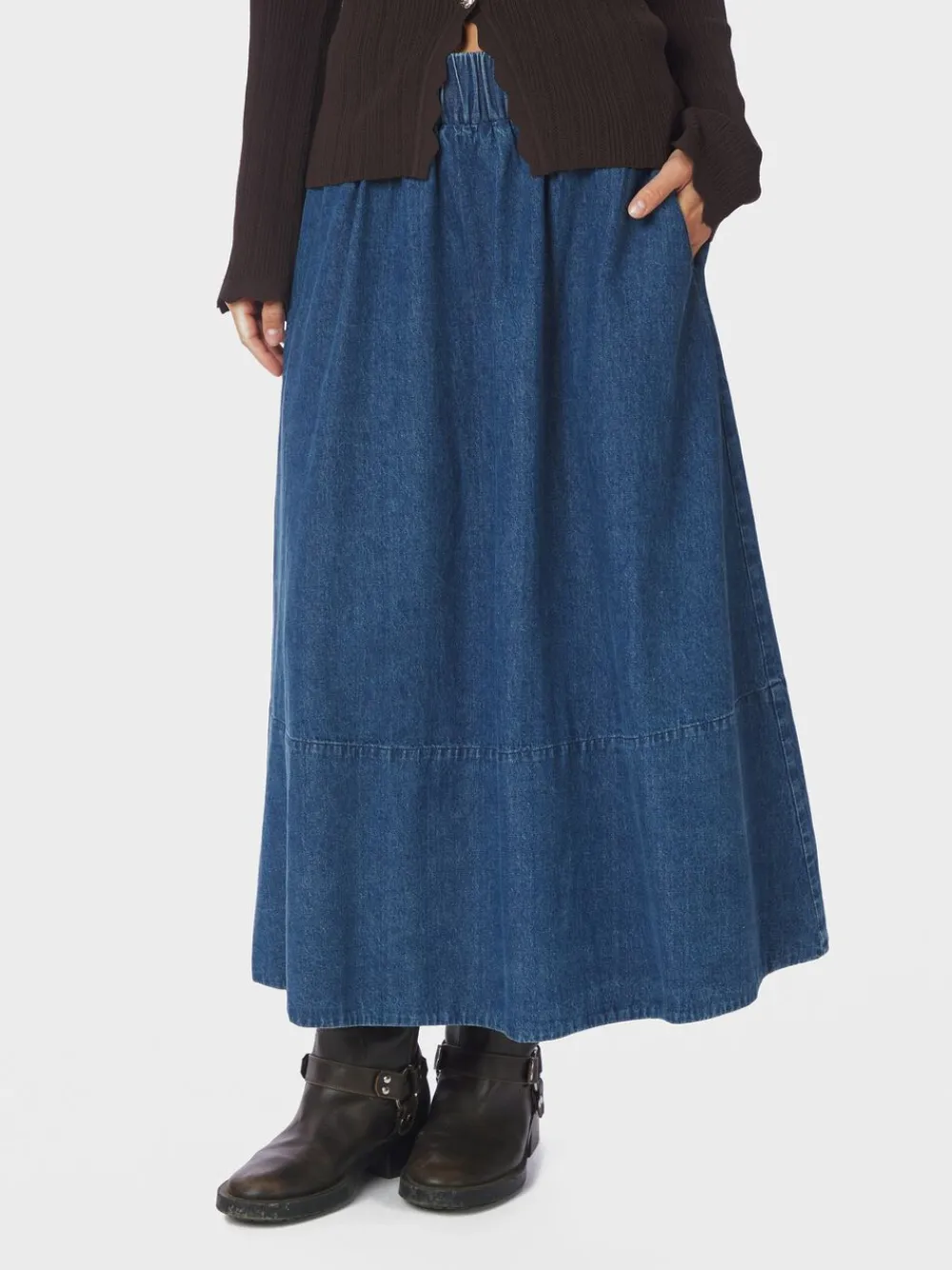 Yara Denim Skirt>Neo Noir Outlet