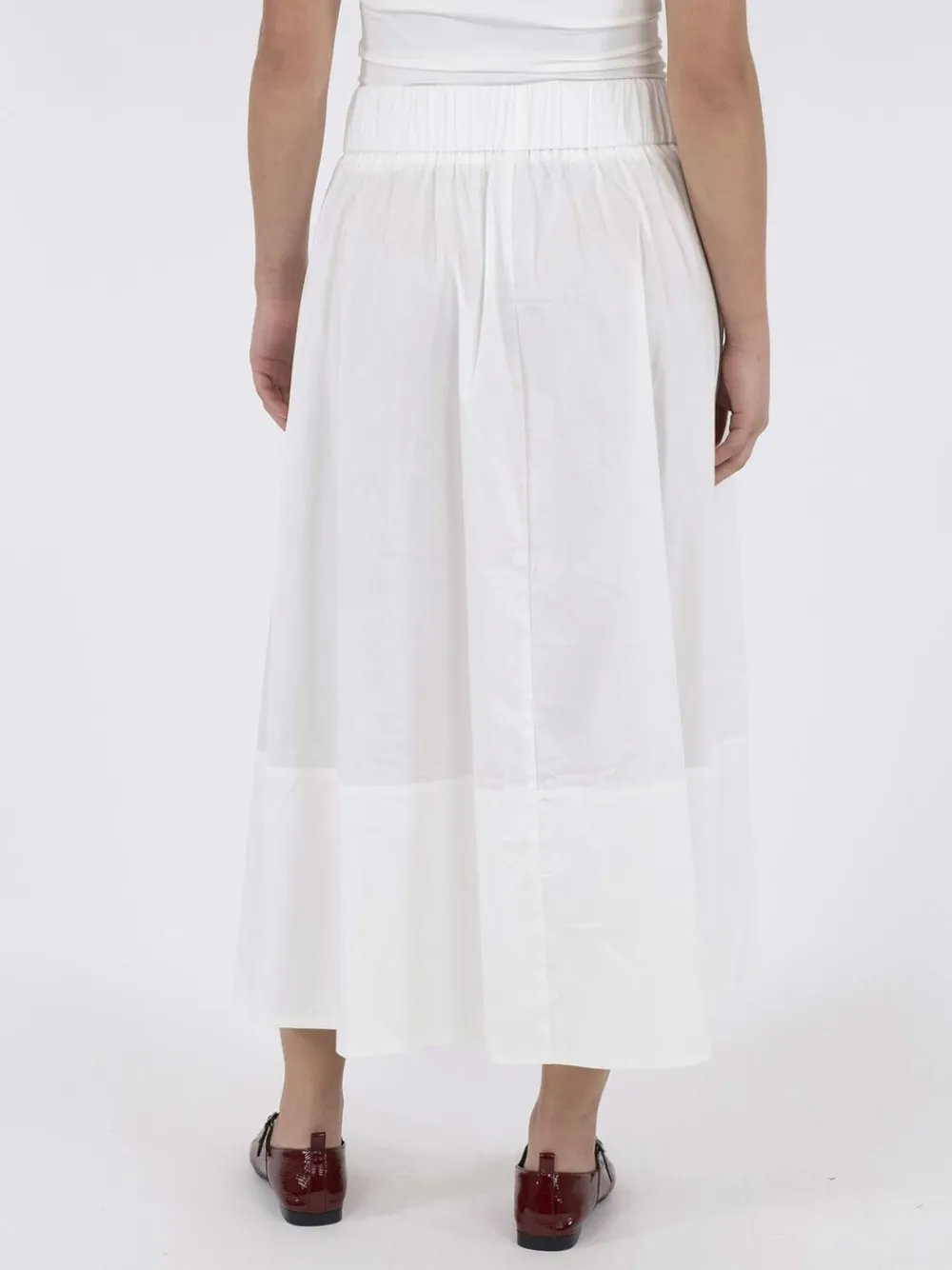 Yara Long Poplin Skirt>Neo Noir Clearance